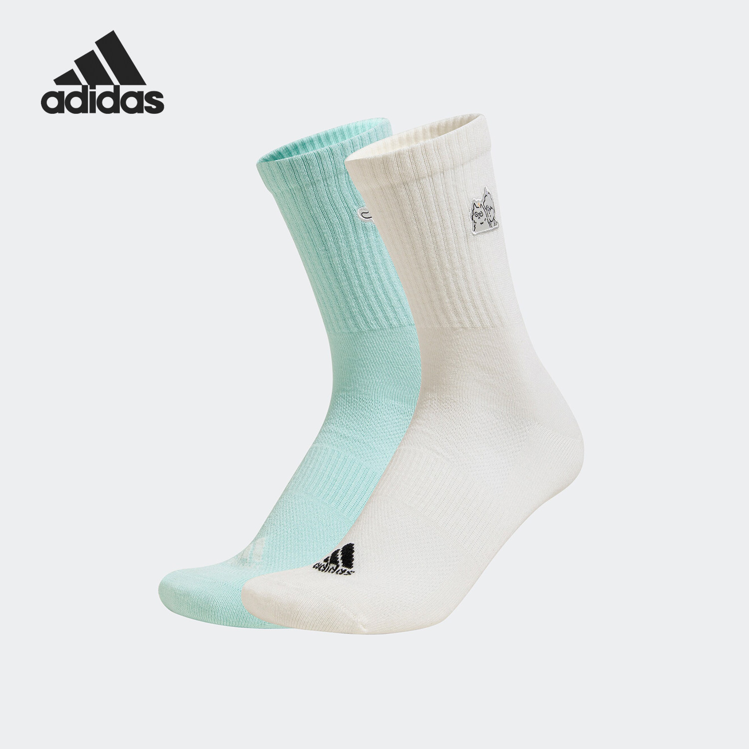 Adidas/阿迪达斯正品新款男女休闲中筒运动袜两双装JP0416,运动包/户外包/配件,运动袜,淘宝优惠券,粉丝福利购,淘宝优惠卷