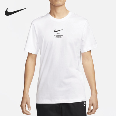 Nike/耐克正品新款男士复古字母圆领宽松短袖T恤DZ2882-100