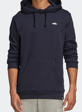 Adidas/阿迪达斯正品三叶草男子运动休闲针织连帽卫衣FM3398