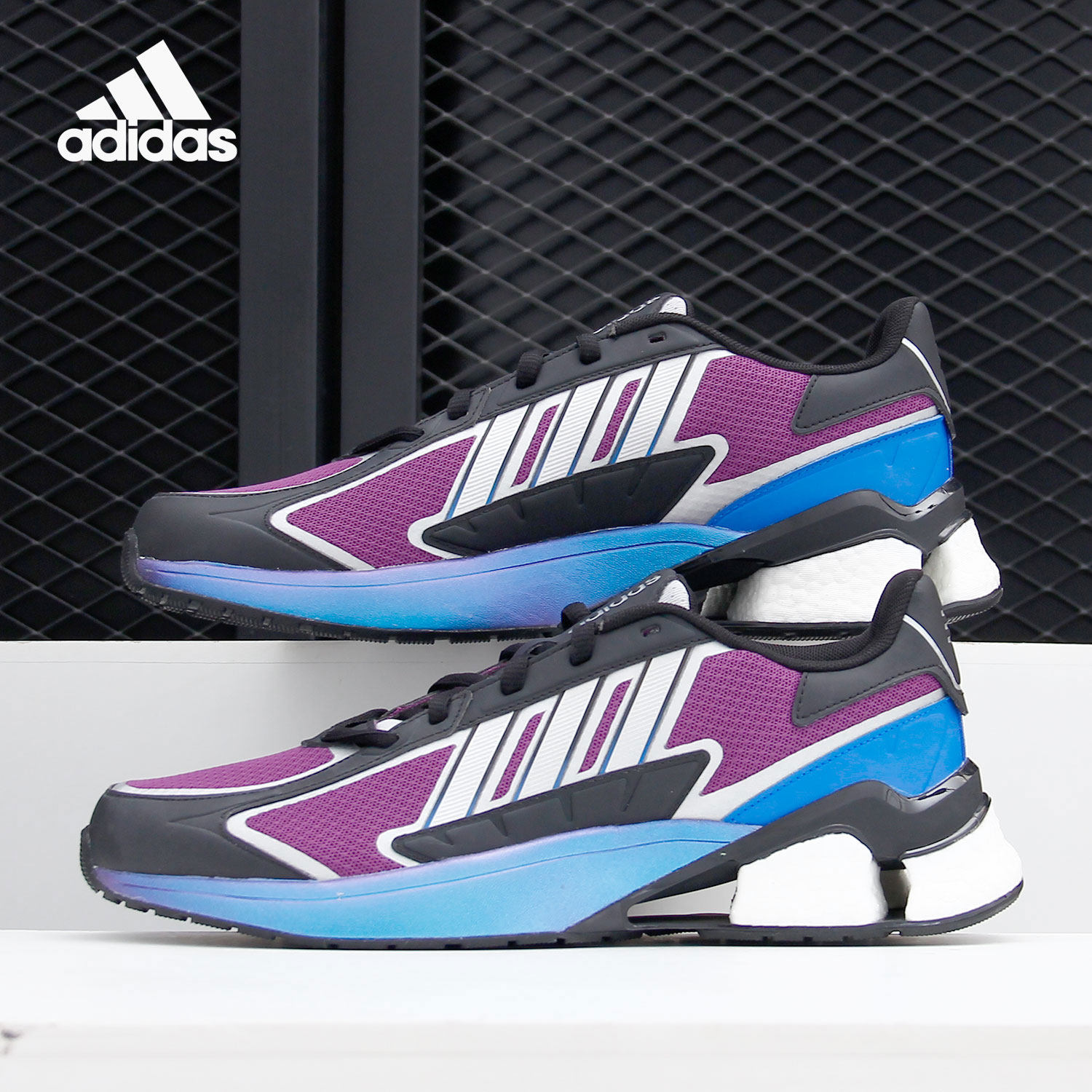 Adidas/阿迪达斯正品男女跑步鞋新款BOOST低帮网面运动鞋 FZ3550