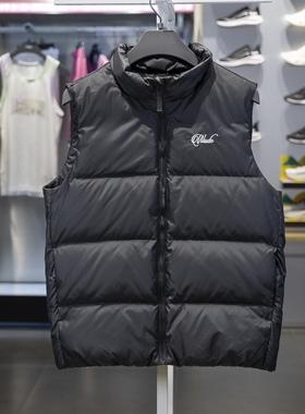李宁正品韦德系列男子防泼水保暖简约立领鹅绒羽绒马甲AMRU003-1