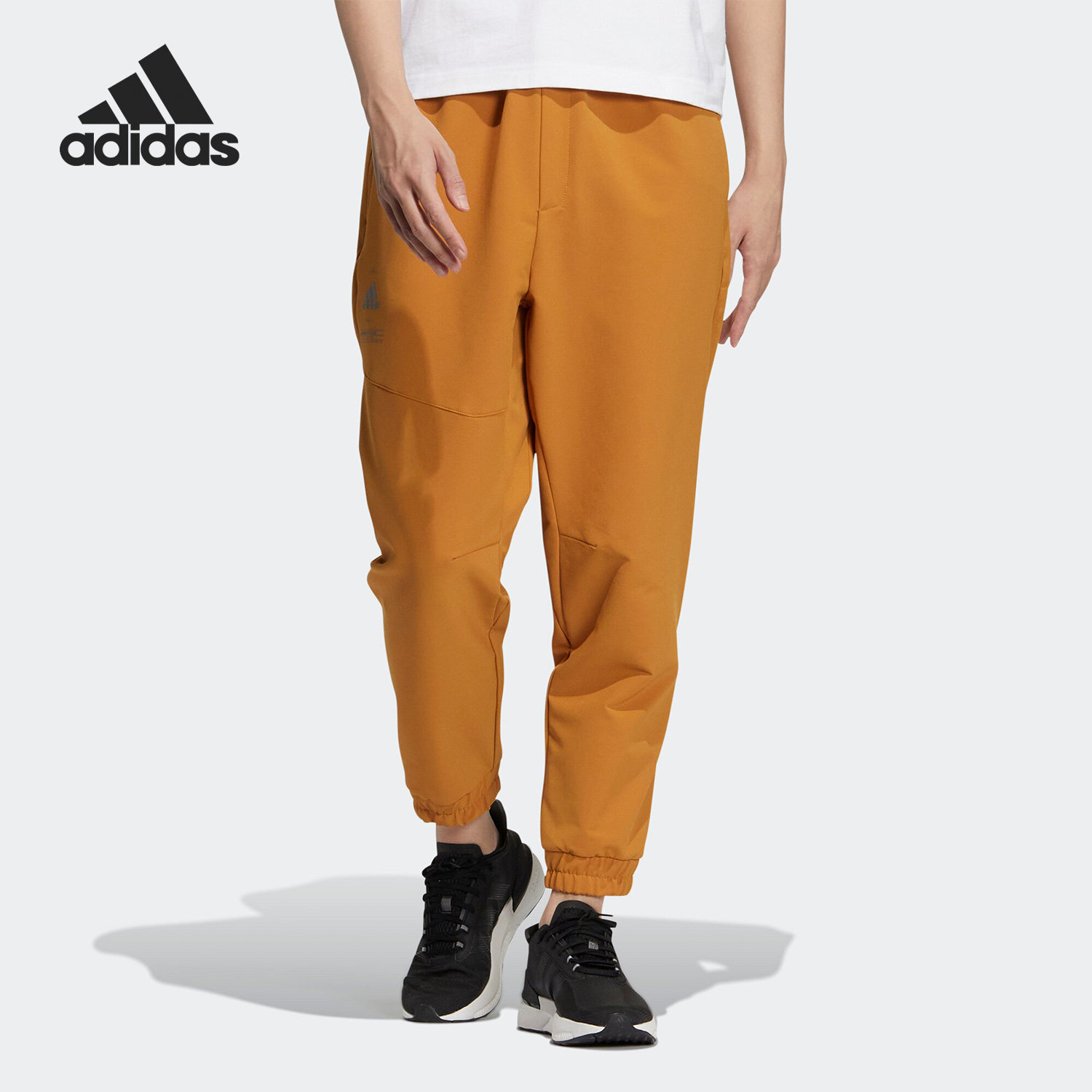 Adidas/阿迪达斯正品冬季新款男子加绒保暖收口长裤HN9028