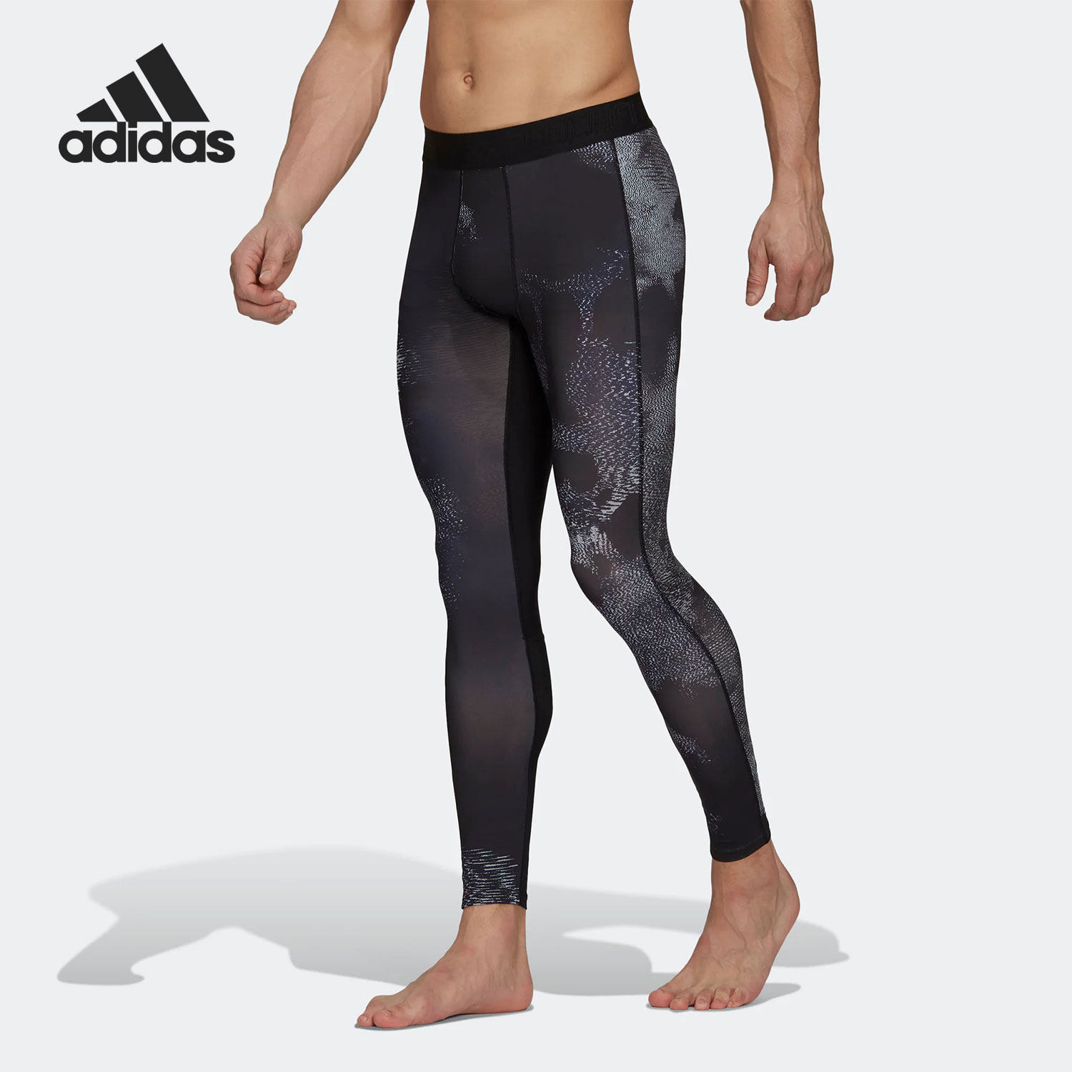 Adidas/阿迪达斯正品TF HI L TIGHT 男子运动紧身长裤HJ9924