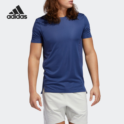Adidas/阿迪达斯正品新款秋季男子训练健身运动休闲短袖T恤GL7299