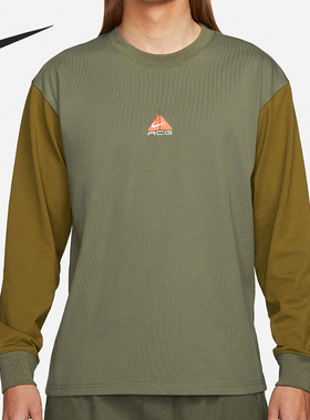 Nike/耐克正品男士常规圆领套头拼色休闲长袖T恤DO9682-222