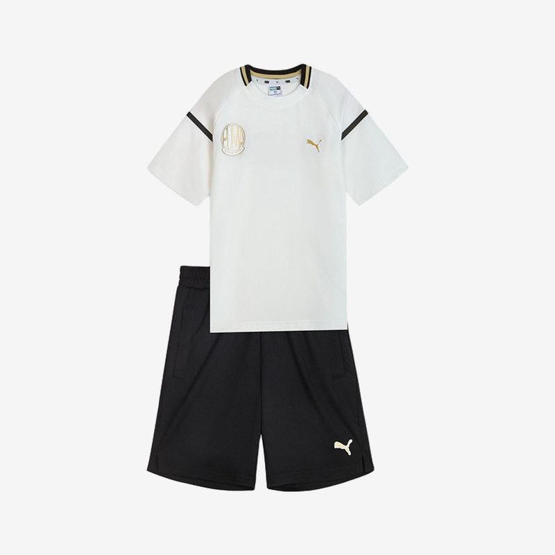 Puma/彪马正品套装短袖短裤儿童跑步短袖短裤套装950453-01