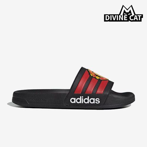 Adidas/阿迪达斯正品男女同款时尚防磨减震一字拖鞋JS4963
