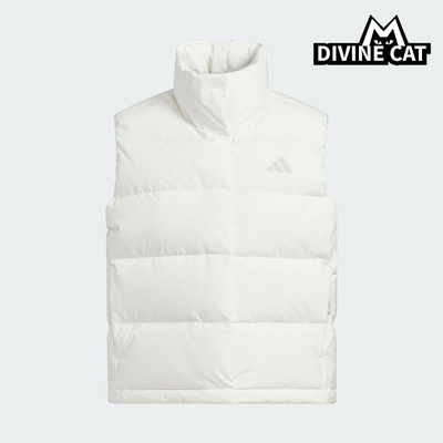 Adidas/阿迪达斯正品2025秋冬款女士休闲简约立领羽绒马甲KQ5533