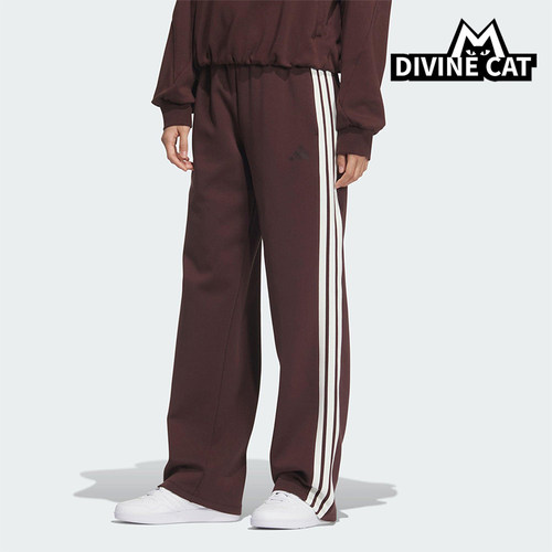 Adidas/阿迪达斯正品2025秋季款女士日常针织直筒运动长裤KB7588