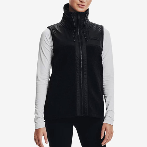 UA/安德玛正品Mission Vest女子跑步训练休闲立领马甲1366057-001