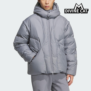 男士 冬季 拉链拒水保暖可拆卸羽绒服KC2588 阿迪达斯正品 Adidas