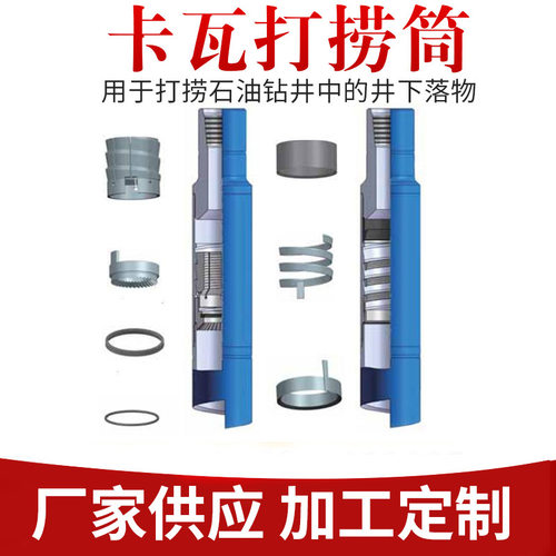 井下打捞工具可退式打捞筒卡瓦打捞筒配件壁钩螺瓦铣控环工厂直供