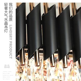 镇设晶计轻奢铁艺550水吊灯豪华高餐档客厅古灯家用卧室厅灯