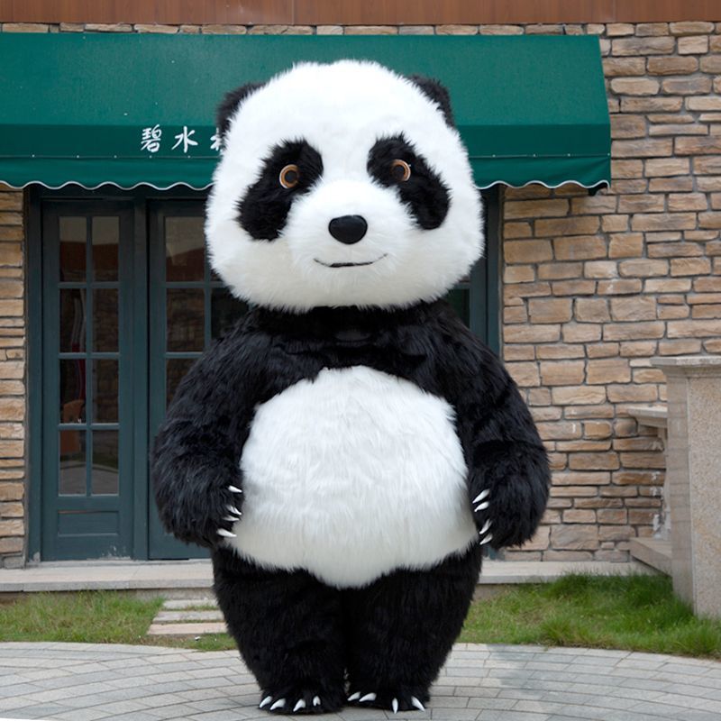 充气大熊猫卡通人偶服装网红活动玩偶衣服演出服成人北极熊玩偶服