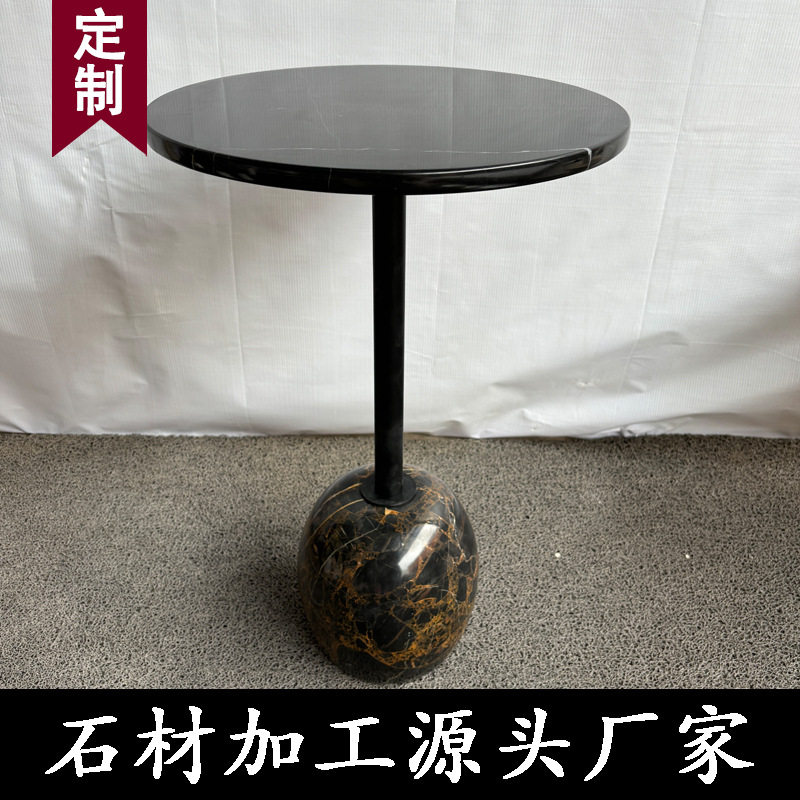天然大理石家具边几角几小茶几网红款简约床头柜客厅沙发边柜圆桌