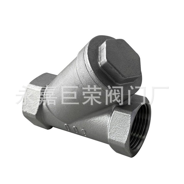 304不锈钢内螺纹Y型丝扣过滤器