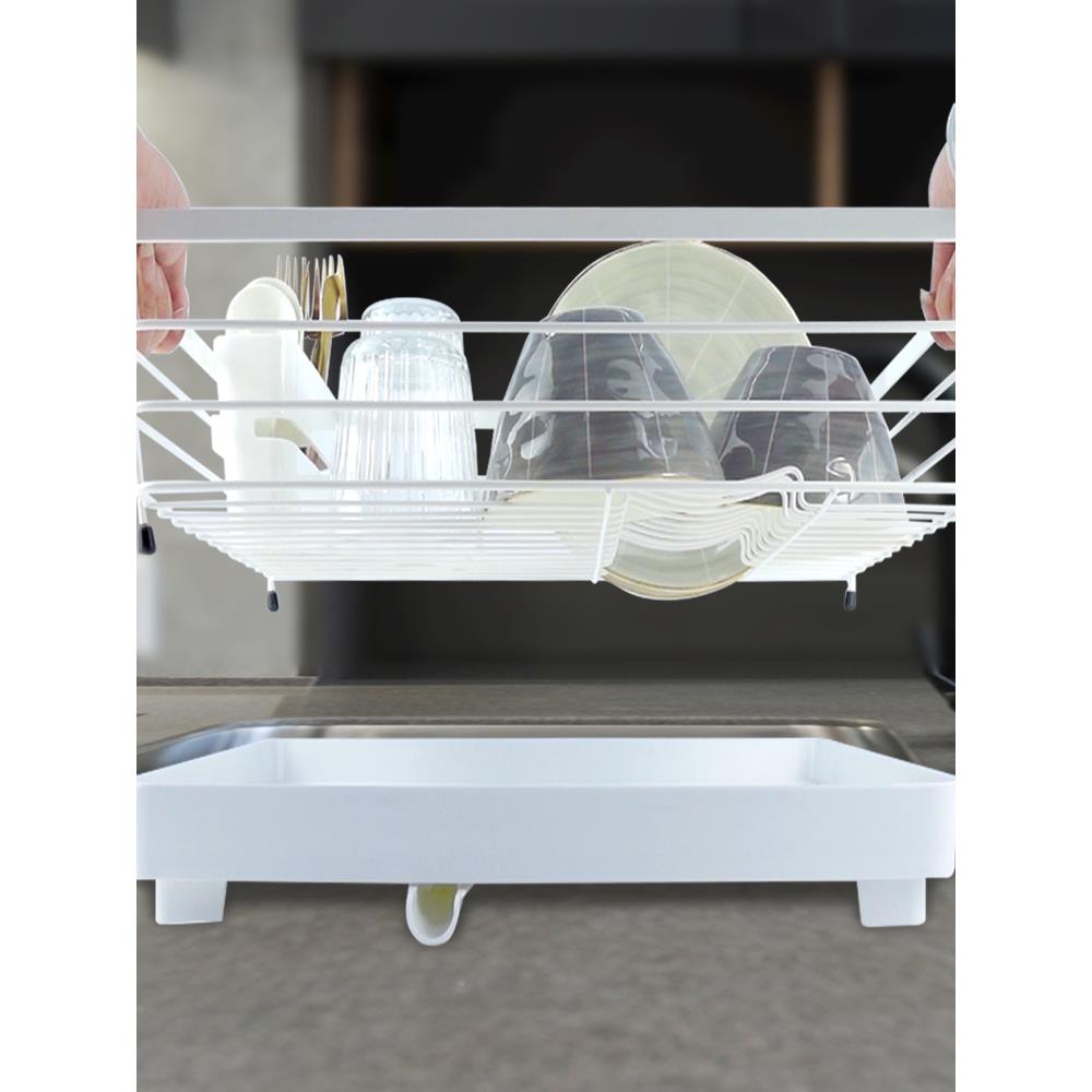 日本ASVE能L简约碗碟沥架多功水槽NGU置物架水台面收滤水碗盘厨房