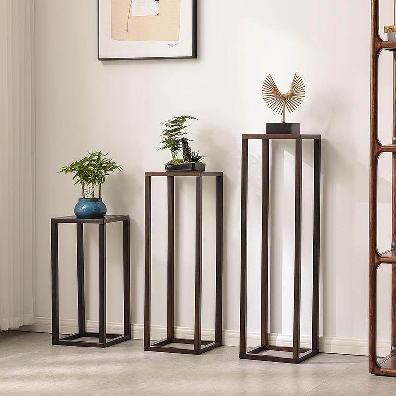 实花花架中式简约客厅落地式盆架盆栽架花台架木摆架件子木HJM-00