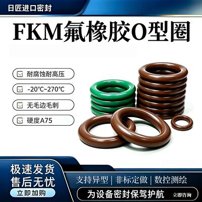日本进口氟胶O型圈耐高温耐腐蚀