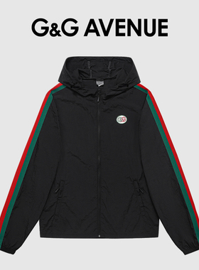 G＆G Avenue夏季新款防晒服男女情侣拼接织带皮肤衣潮流薄款外套