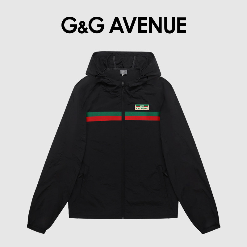 G＆G Avenue夏季新款防晒服男女情侣织带皮肤衣潮流时尚薄款外套