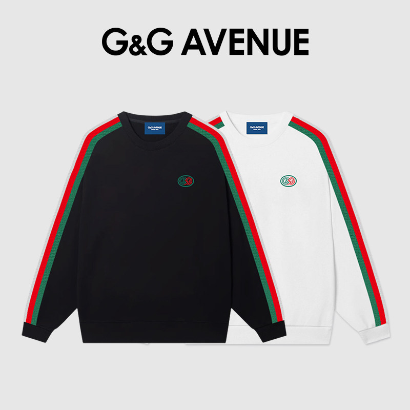 G&G AVENUE 高端情侣款百搭卫衣男女春秋季运动宽松外套潮牌