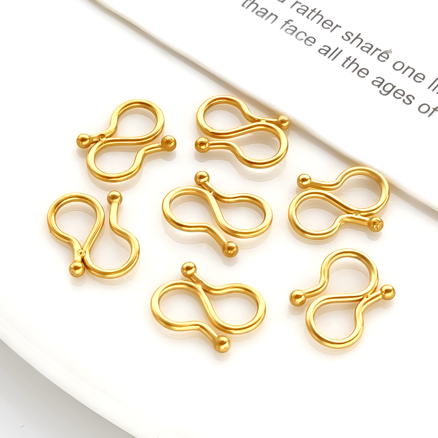 304不锈钢烧焊单边小S扣W扣收尾扣diy项链手链搭链扣配件连接扣