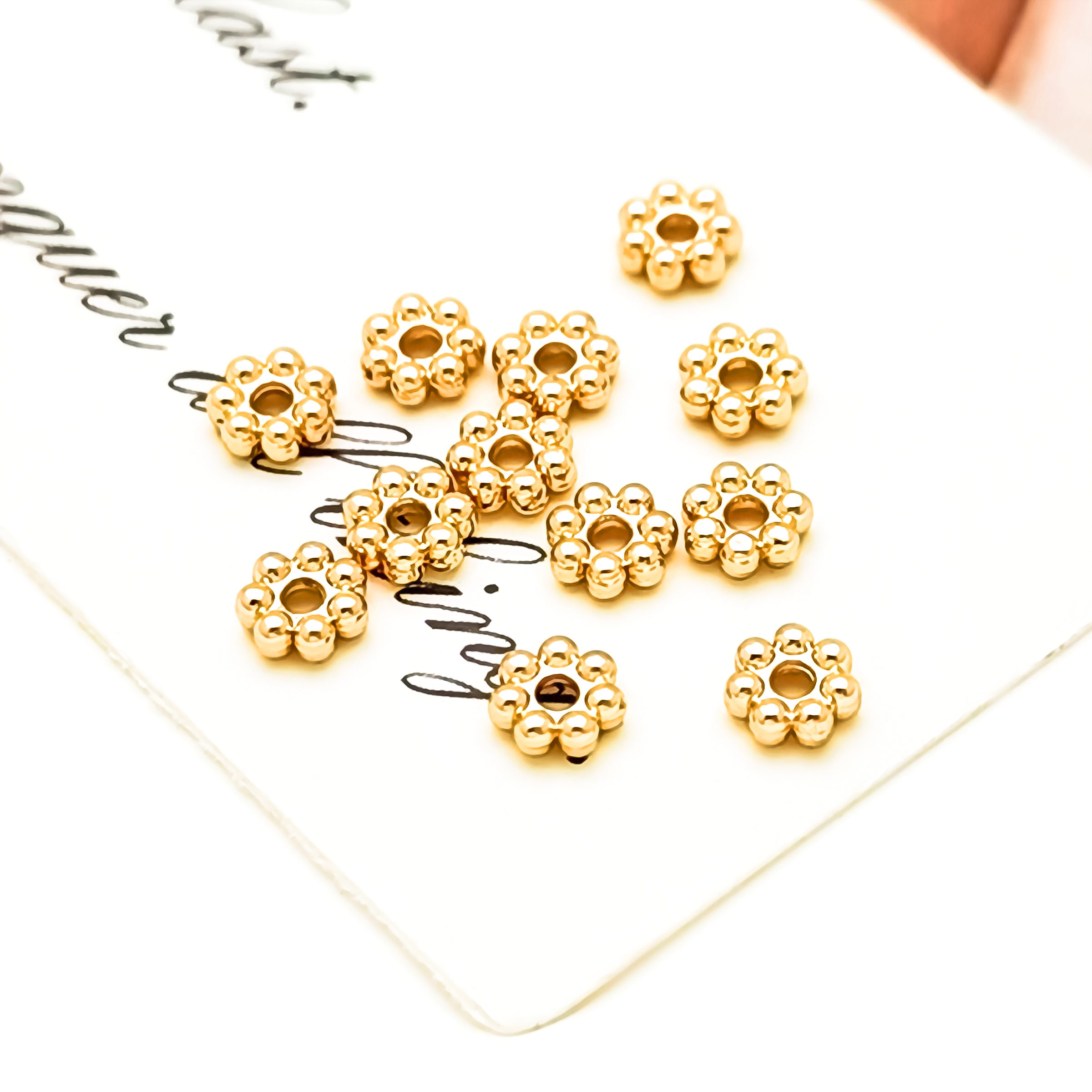 隔珠diy真空电镀饰品配件不锈钢