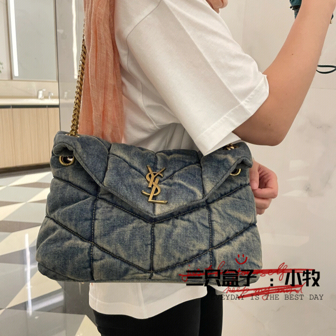 thumbnail for 【Deposit】2024 spot selection of new / small denim bag suede handbag number one shoulder women's bag