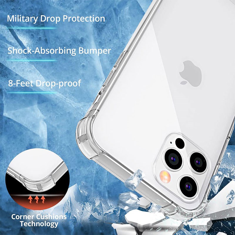 Thick Shockproof Silicone Phone Case For iPhone 1V4 13 12 11