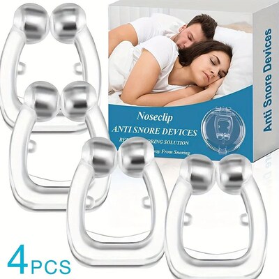 Anti Snore Stop Snporing Nose Clip Silicone Magnetic Sleep