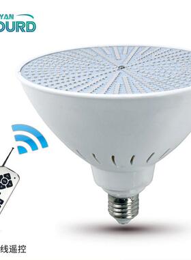 货源1v低压27酒店泳池E灯122v无线遥控45w七NXG彩PA0R38水下灯