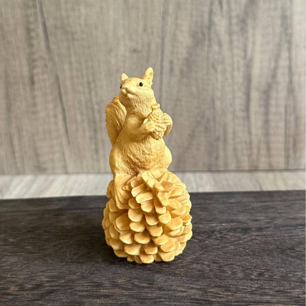 黄杨木雕仿松鼠手雕刻家居木OYQ装饰木真质工艺品工摆件手把件