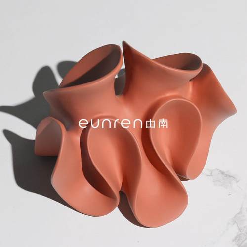 简现电代几何抽象创意艺EEZ术约软装饰品样板房间家居关视柜玄摆