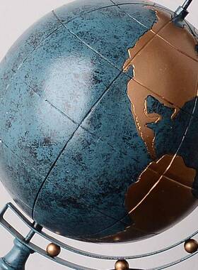 欧cm028式件地球仪摆轻档奢高现代家居厅客酒柜电视柜办公室书柜