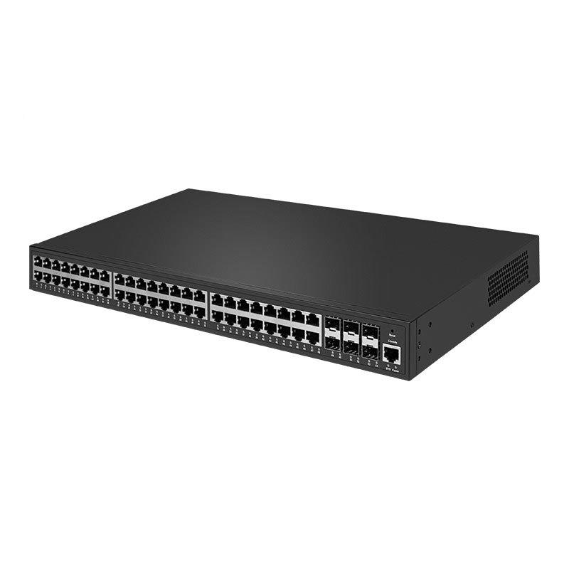 48口千兆交换机P6万兆JGG光三层网管SFP管理型L换OE交器VAN