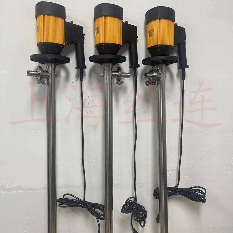 HD-E2-V+SS316L-1200手提电动抽液泵不锈钢电动化工插桶泵油桶泵