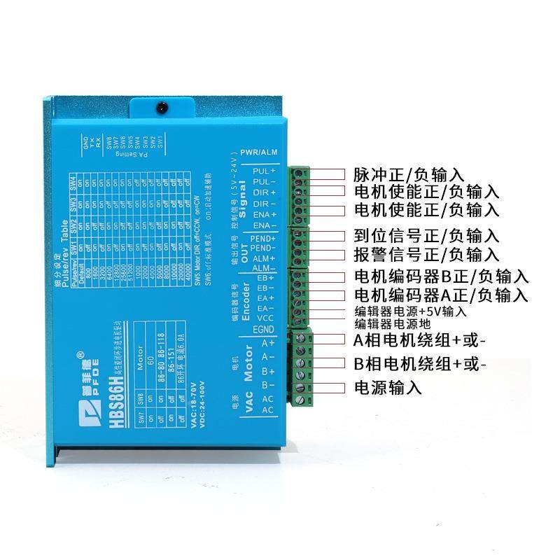 57/60/6混合驱伺服闭环步进电机动8器ZDM-2HA60WATIL/H8BS86H现货