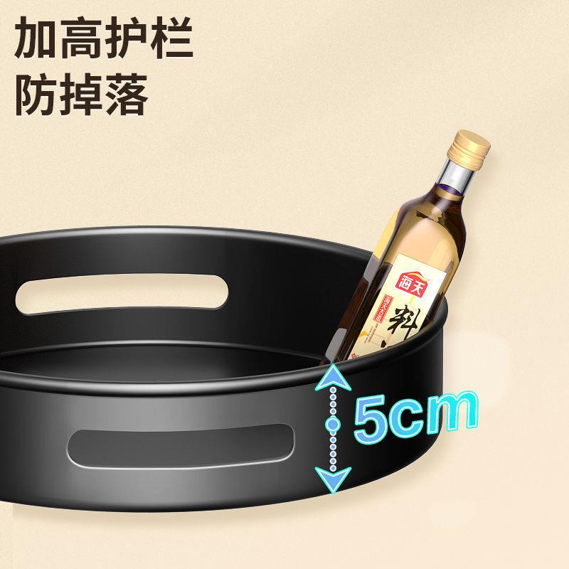 厨房调料置物架新款旋转多功能转角客厅台面卫生间化妆收纳美之程