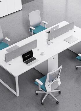 职员办桌公椅组合四六ZXH-56人位办公桌屏风工椅位简现代约办公桌