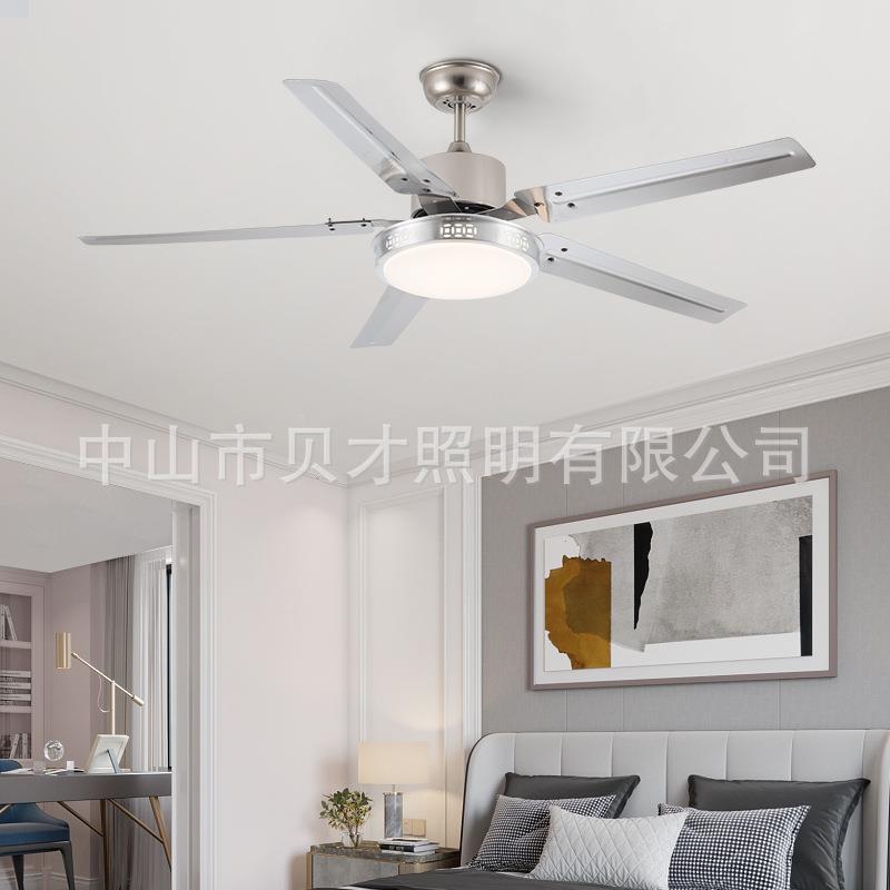 MMD铁叶风扇灯风吊带扇家用客厅餐厅大力一体灯风扇现代电简约扇