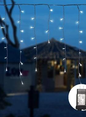 LD冰条灯窗帘灯低器压变压灯串E圣诞节日BGY装彩饰灯灯带