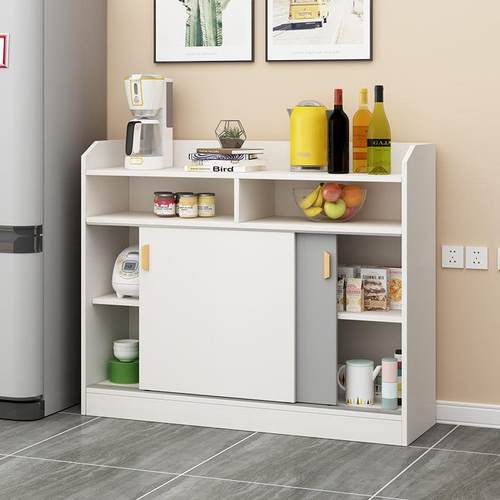 推拉门超窄薄餐边厅柜20CM厨房多功能储物挂阳台KHY飘客玄窗关柜