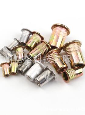 9铝00PCS盒装铆螺FS010356竖母套彩装拉铆不锈钢镀锌纹螺母组合