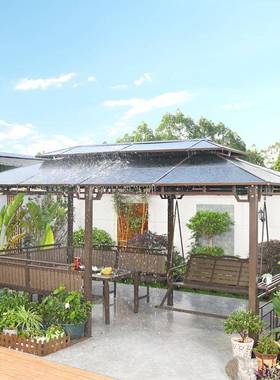 木秋千吊椅室外露庭院葡萄架防腐碳化摇椅休闲台阳台ZG-65447木花