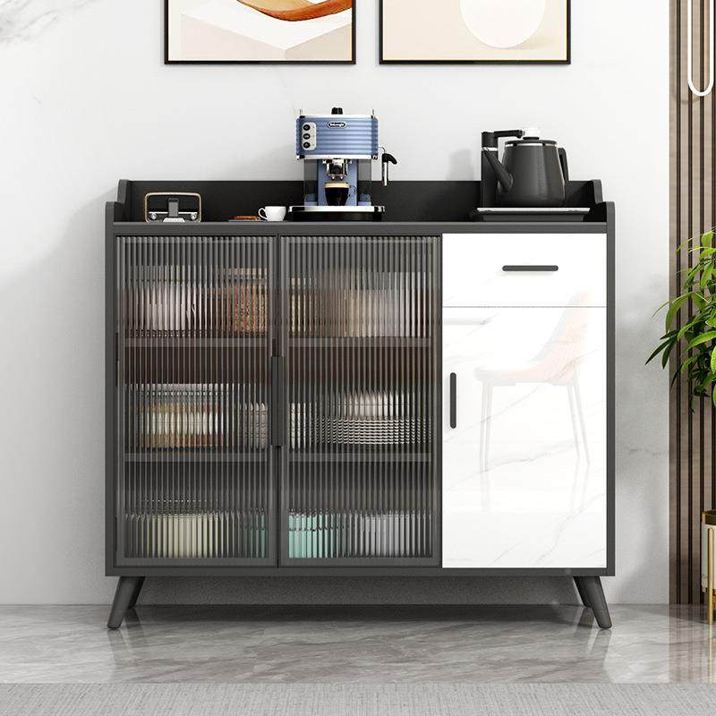 EIO岩板餐边现代柜简约办公室物客厅厨房靠墙轻储玻璃门吧台茶水