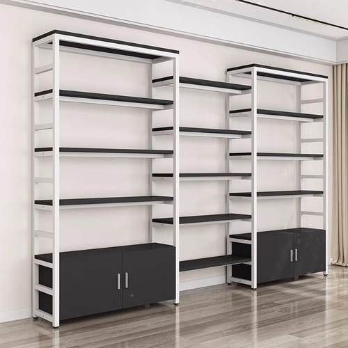 市货架利店多层组合展示柜便JHW办超公物室储置物架家用简约钢木