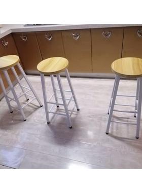 吧吧台椅高VYW脚凳铁艺家用靠背吧凳桌现椅代椅简约高椅子酒高脚