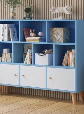 8V简易F768HSMH书架置物架落地收纳儿架子客厅柜子储物家柜靠用墙