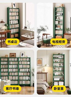 落地书架全木层客厅多展示架用家一体靠墙学生收纳LEL实架阅读置